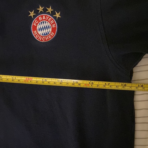 FC Bayern Munich Football Club Navy Blue Polo Shirt Small - Picture 6 of 6